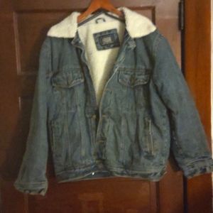 Large Denim Jean Jacket (blue) Ferugini